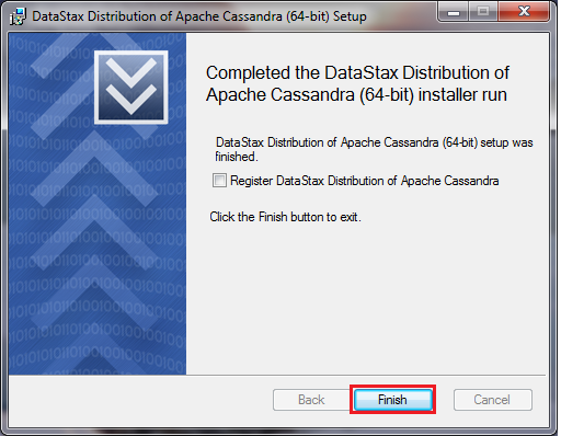 cassandra Windows Installation step 7